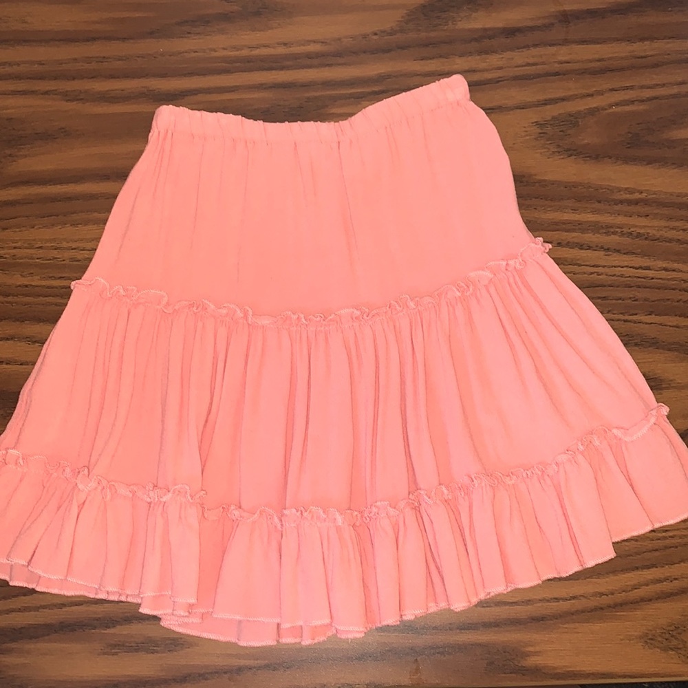 Ruffle pink skirt, size small